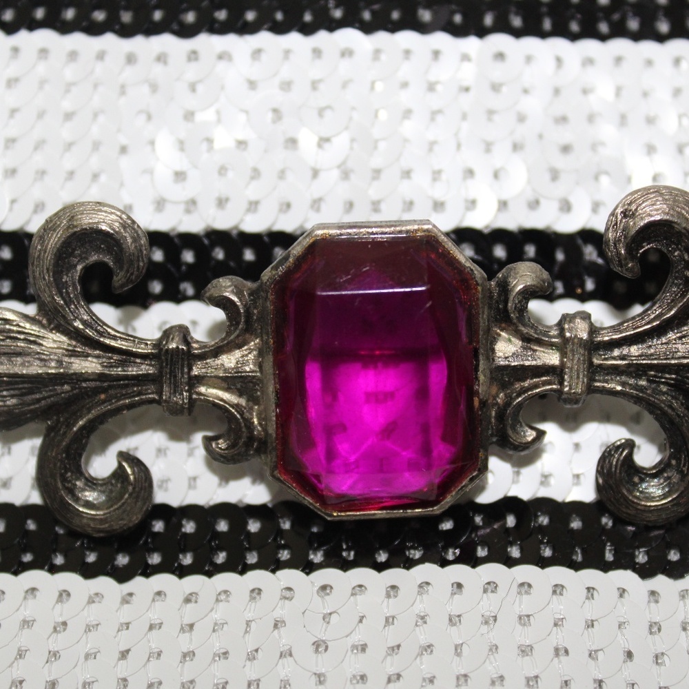 Purple Stone Brooch
